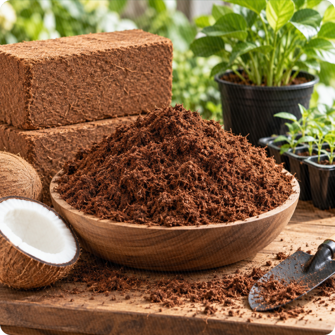 Coco peat and growing media